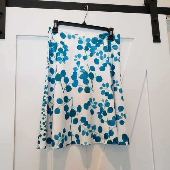 New Reversible Front Back Silky Skirt Whimsy Rose Brenda Pome turqoise, small - Picture 3 of 11